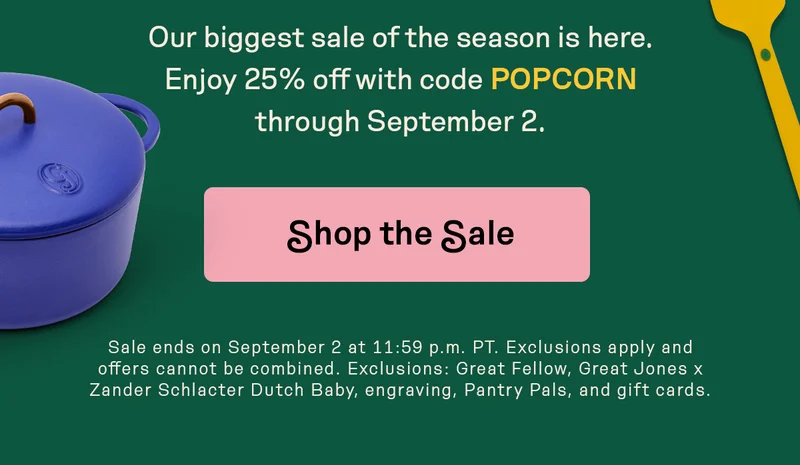 Use code POPCORN. Shop the sale.