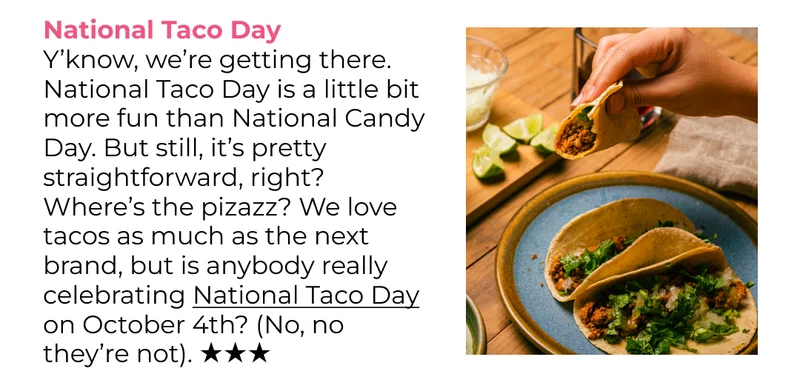 National Taco Day