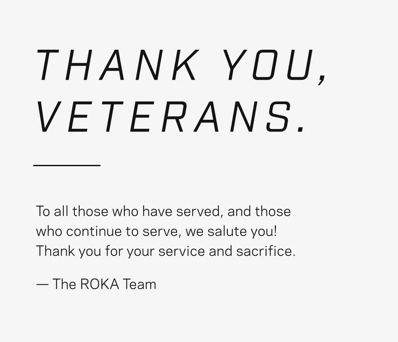 Thank you, Veterans.