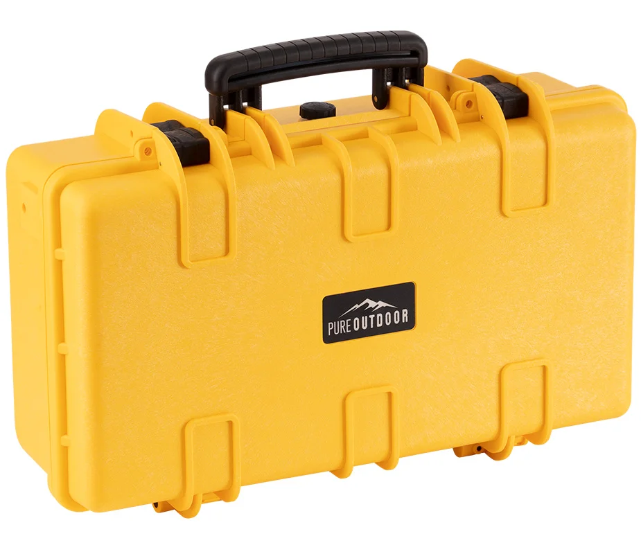Pure Outdoor by Monoprice Weatherproof Hard Case with Customizable Foam, 22 x 14 x 8 in, OD