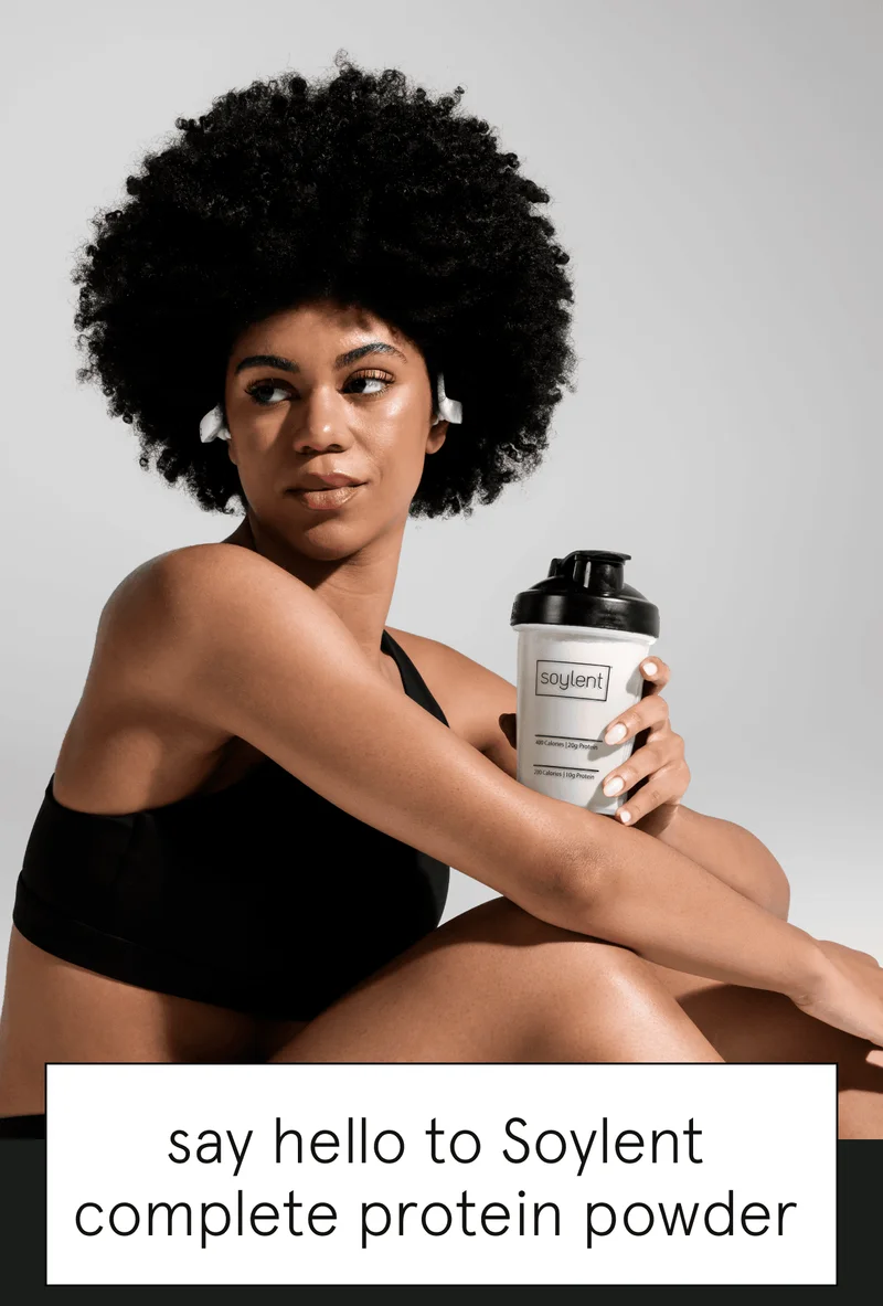 say hello to soylent complete protein powder