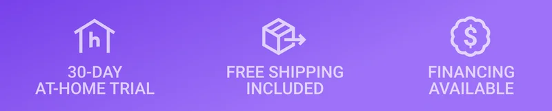 30-day at-home trial. Free shipping included. Financing available.