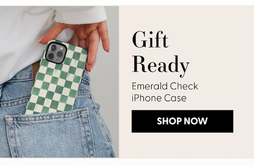 Mackenzie Childs Emerald Check