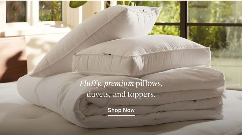 Pillows, Duvets, and Mattress Toppers | Shop Now