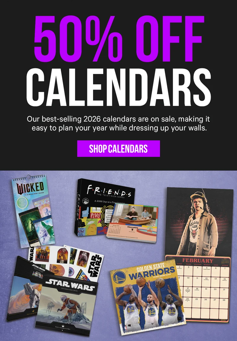 50% Off Calendars: Our best-selling 2026 calendars are on sale, making it easy to plan your year while dressing up your walls.