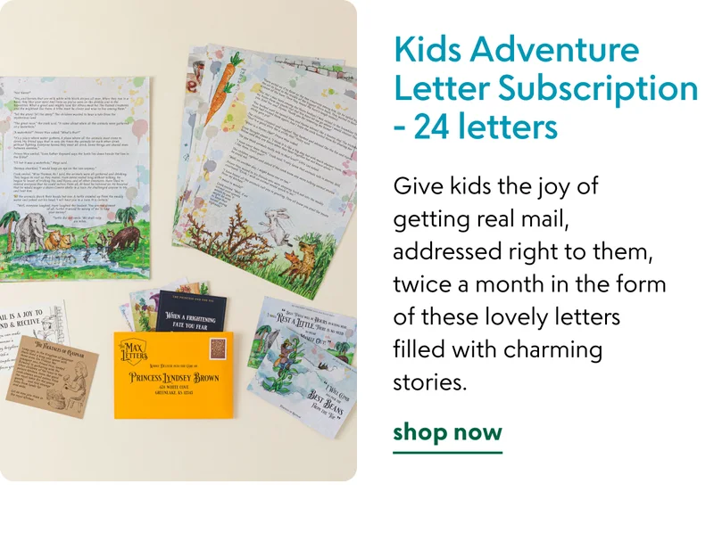 Kids Adventure Letter Subscription- 24 letters