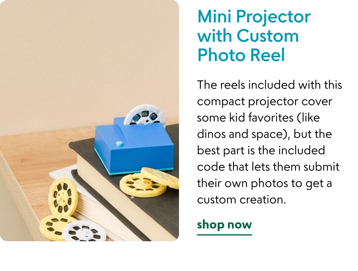 Mini Projector with Custom Photo Reel