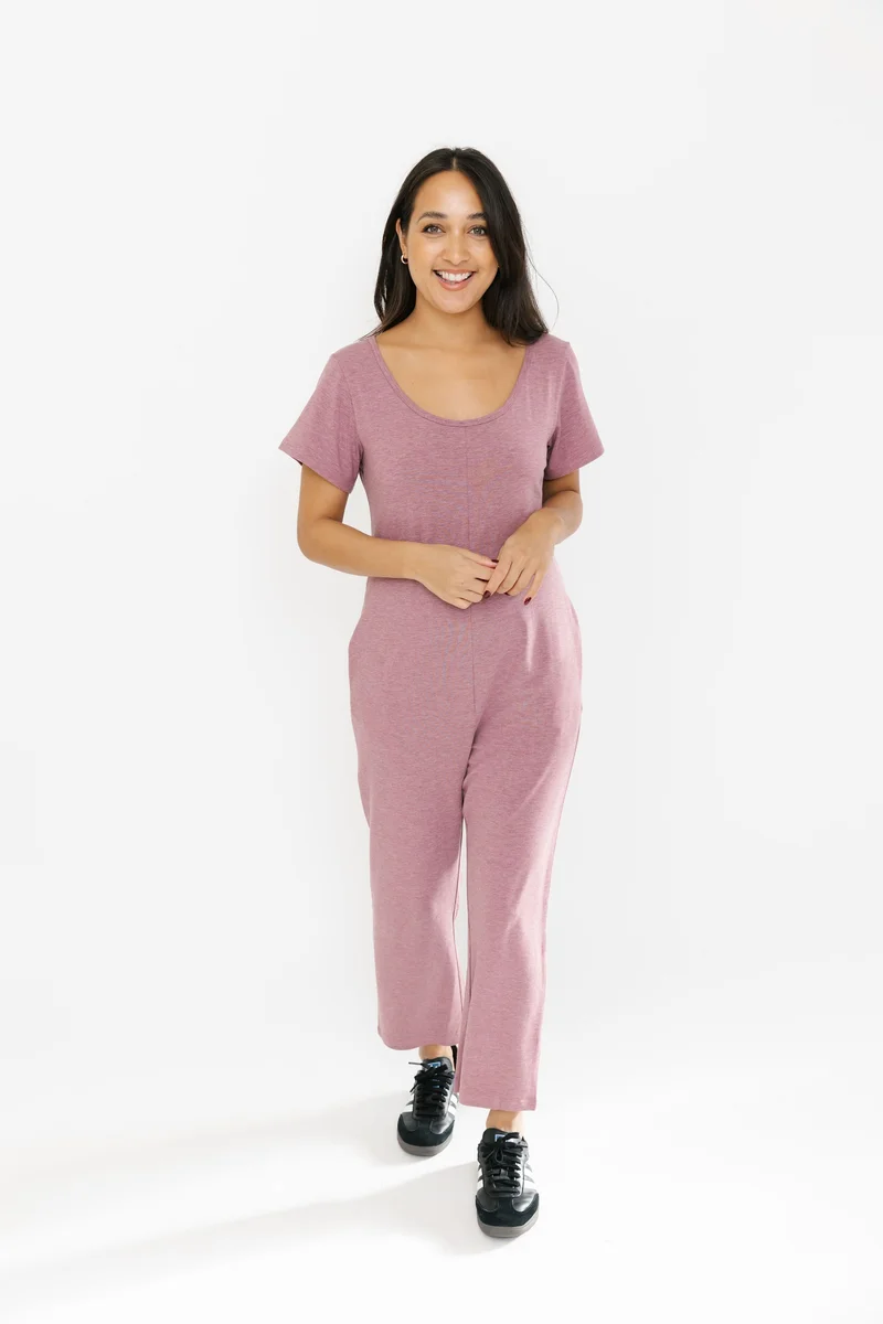 Image of Thursday Romper in Heather Rose Brown