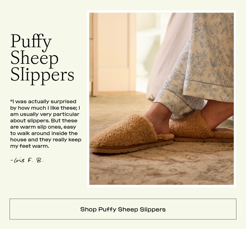 Puffy Sheep Slippers - Shop Now