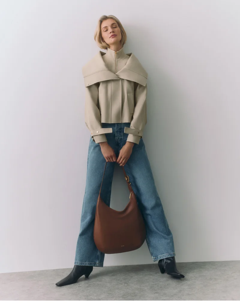 Overlay Collar Jacket Stone
