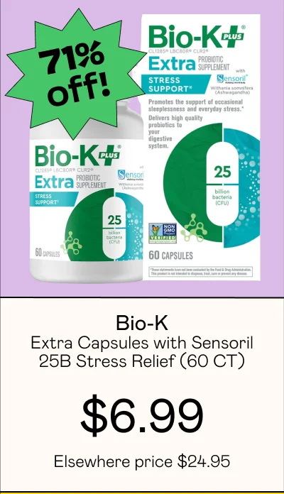 Extra Capsules with Sensoril 25B – Stress Relief (60 CT)