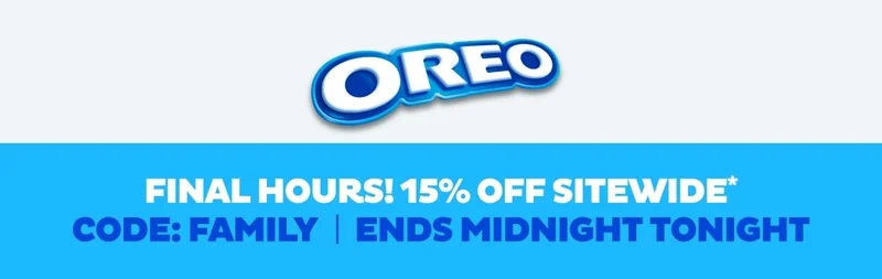 Final Hours to Save 15% Sitewide. Use code: discount code