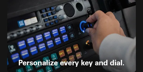 Personalize every key and dial. Slots right into standard 19'' racks. Fluid navigation and real-time feedback.