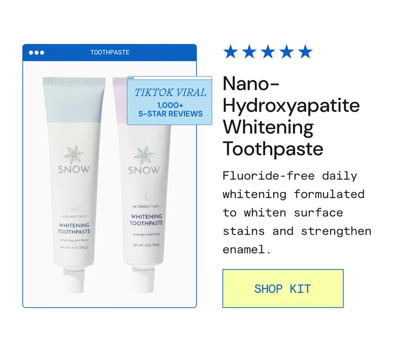 Nano-Hydroxyapatite Whitening Toothpaste