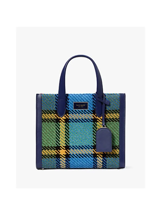 Manhattan Grand Plaid Tweed Small Tote