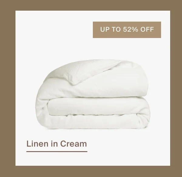 Linen Duvet Cover in Cream