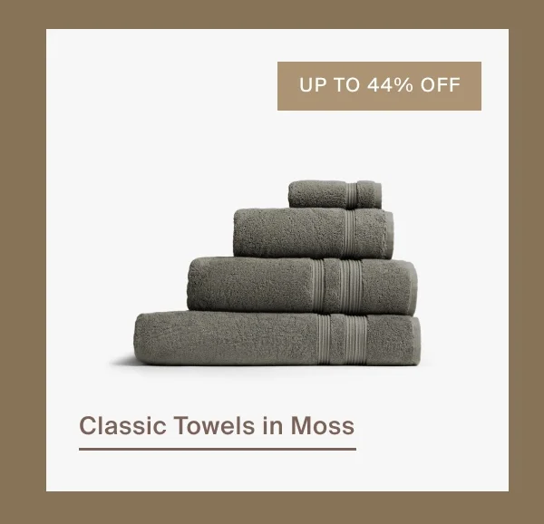Classic Turkish Cotton Towels in Moss