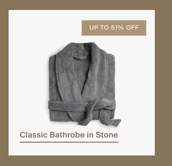 Classic Turkish Cotton Robe in Stone