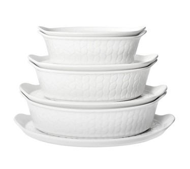 Temp-tations Carved Willow 7-Piece Essential Bake and Serve Set