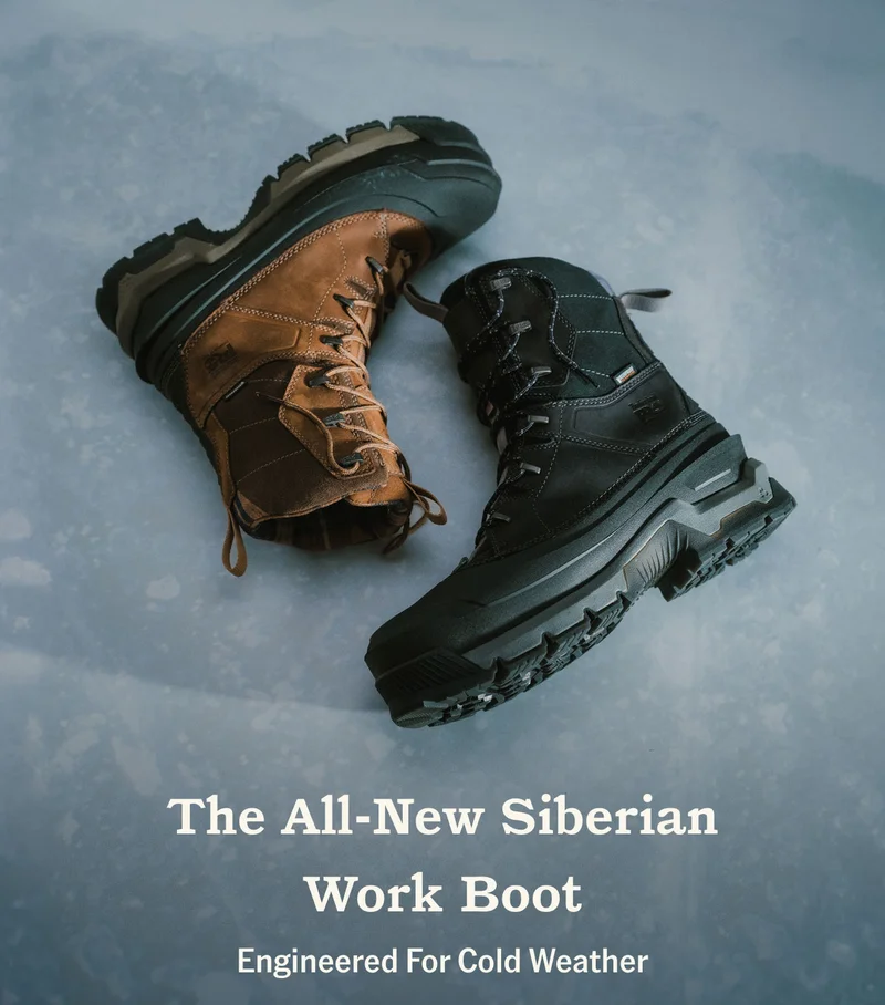 The all-new Siberian Work Boot. Engineered for cold weather.