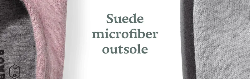 Suede microfiber outsole