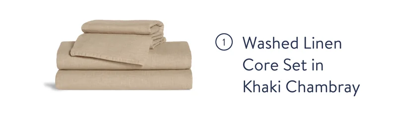 Washed Linen Core Sheet Set