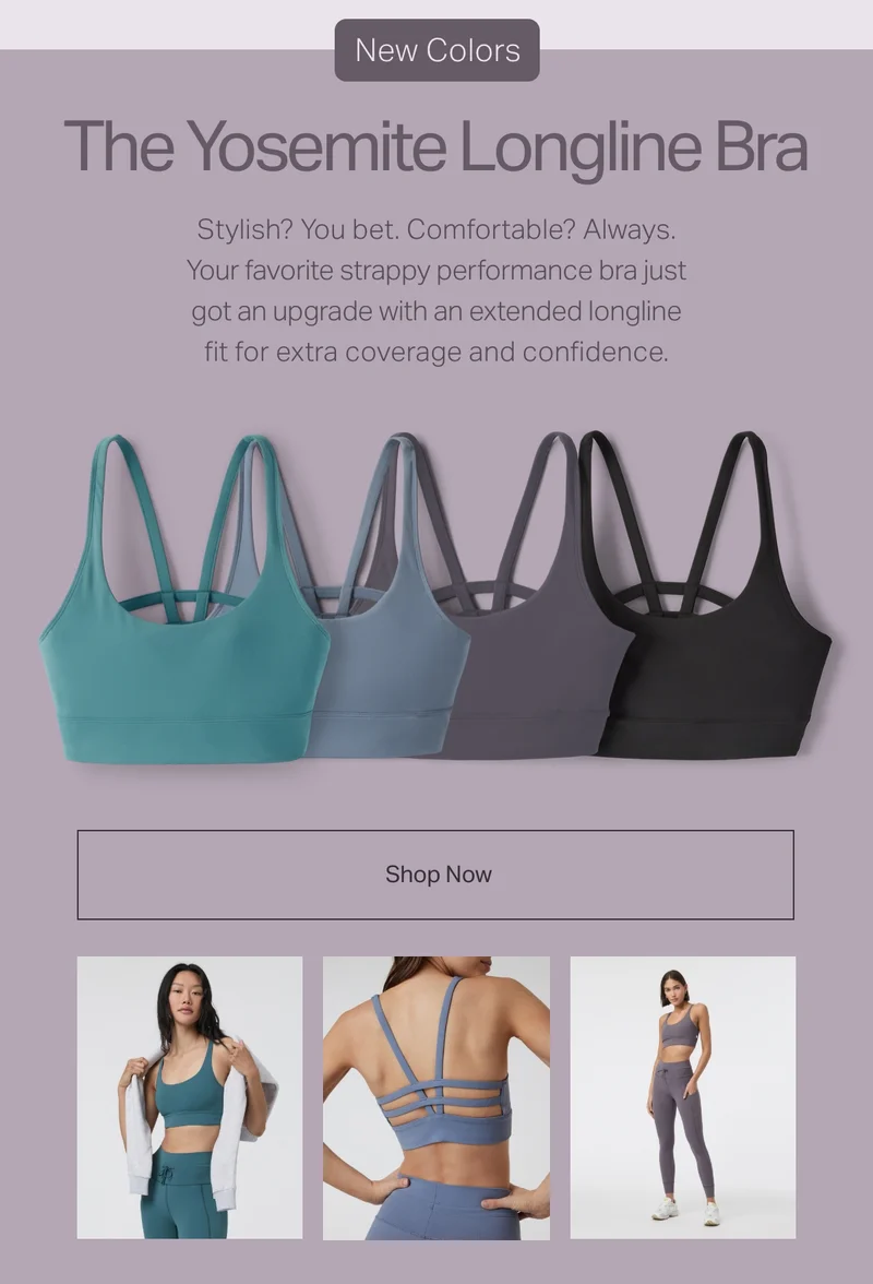 The Yosemite Longline Bra