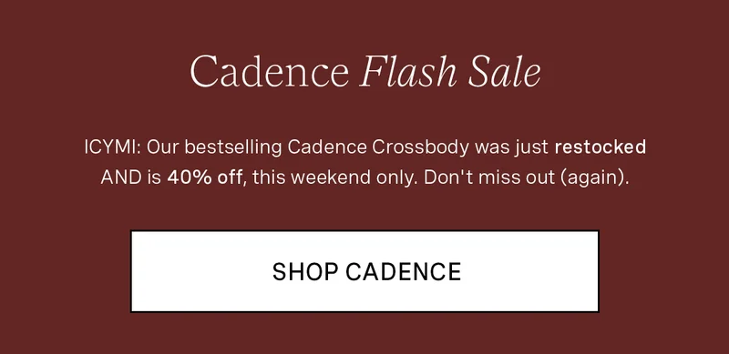 Cadence Crossbody Flash Sale