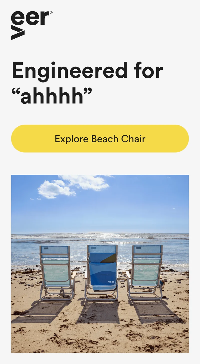 engineered for “ahhhh” - explore beach chair
