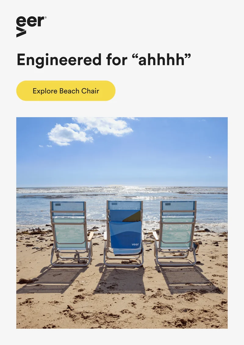 engineered for “ahhhh” - explore beach chair