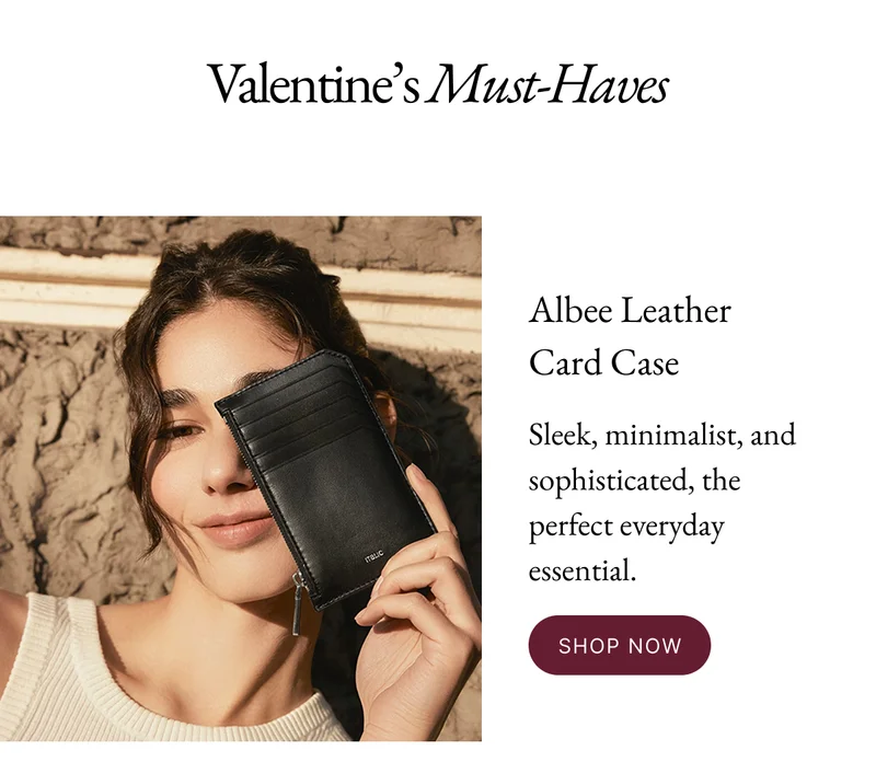 Albee Leather Card Case >
