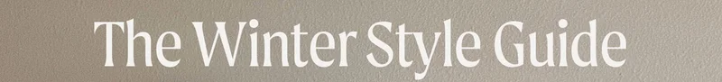 The Winter Style Guide