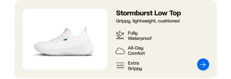 Stormburst Low Top in White