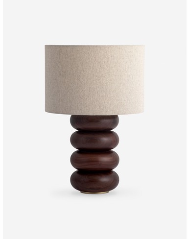 Linus Table Lamp-Brown