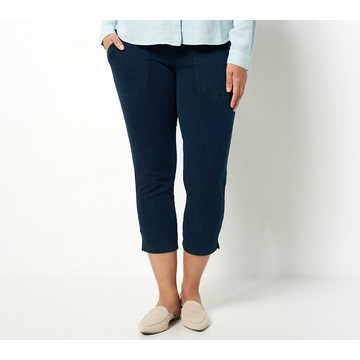 Women with Control Prime Stretch Denim Petite Crop Pants