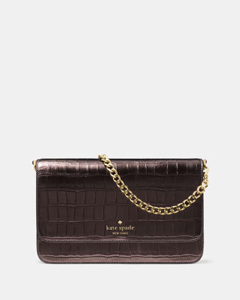 Madison Croc Embossed Willow Medium Convertible Crossbody