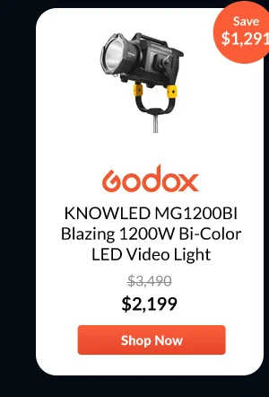 Godox KNOWLED MG1200BI Blazing 1200W Bi-Color LED Video Light
