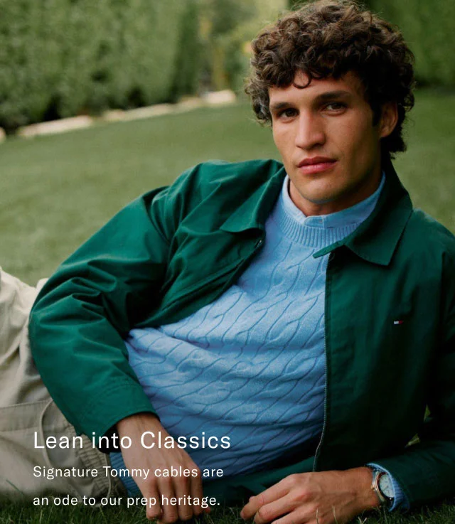 Lean into Classics Signature Tommy cables are an ode to our prep heritage.