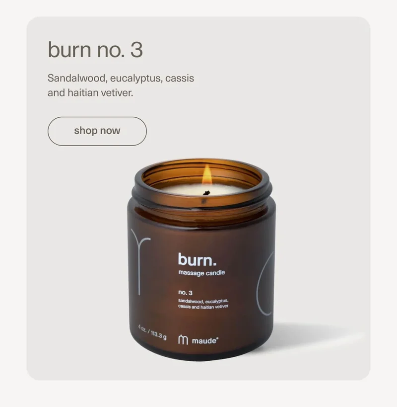 burn no. 3 | Sandalwood, eucalyptus, cassis and haitian vetiver. | [ shop now ]