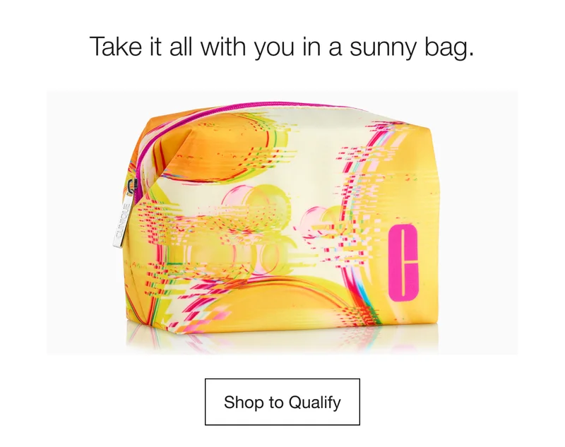 Take it all with you in a sunny bag. | Shop to Qualify