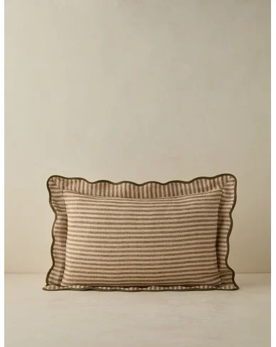 Lanie Linen Pillow by Sarah Sherman Samuel-Evergreen / Lumbar