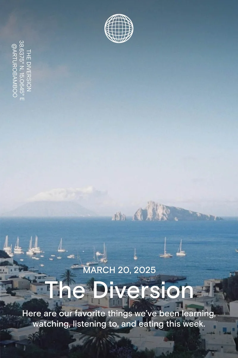 Western Rise: March 20, 2025 - The Diversion - Here are our favorite things we’ve been learning, watching, listening to, and eating this week.Western Rise: July 11, 2024 - The Diversion - Here are our favorite things we’ve been learning, watching, listening to, and eating this week.