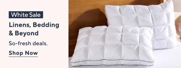 white sale - linens, bedding & beyond