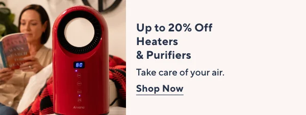 up to 20% off heaters and purifiers