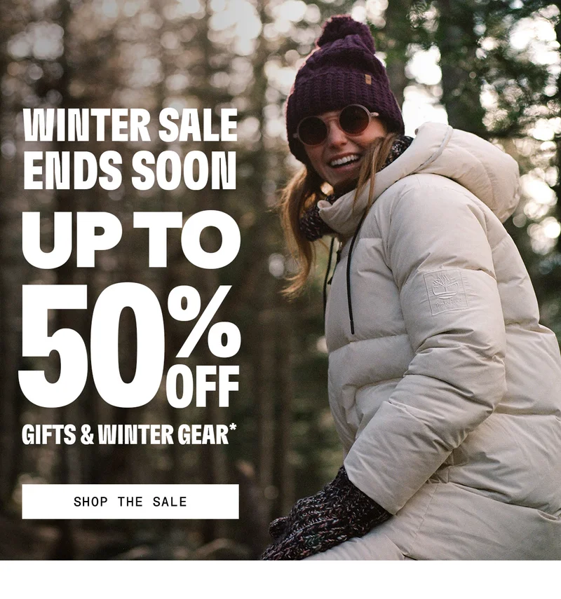 Winter Sale Ends Soon. Up to 50% Off Gifts & Winter Gear. Shop The Sale.