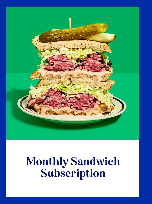 Monthly Sandwich Subscription