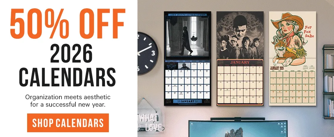 50% Off 2026 Calendars - organization meets aesthetic for a successful new year.