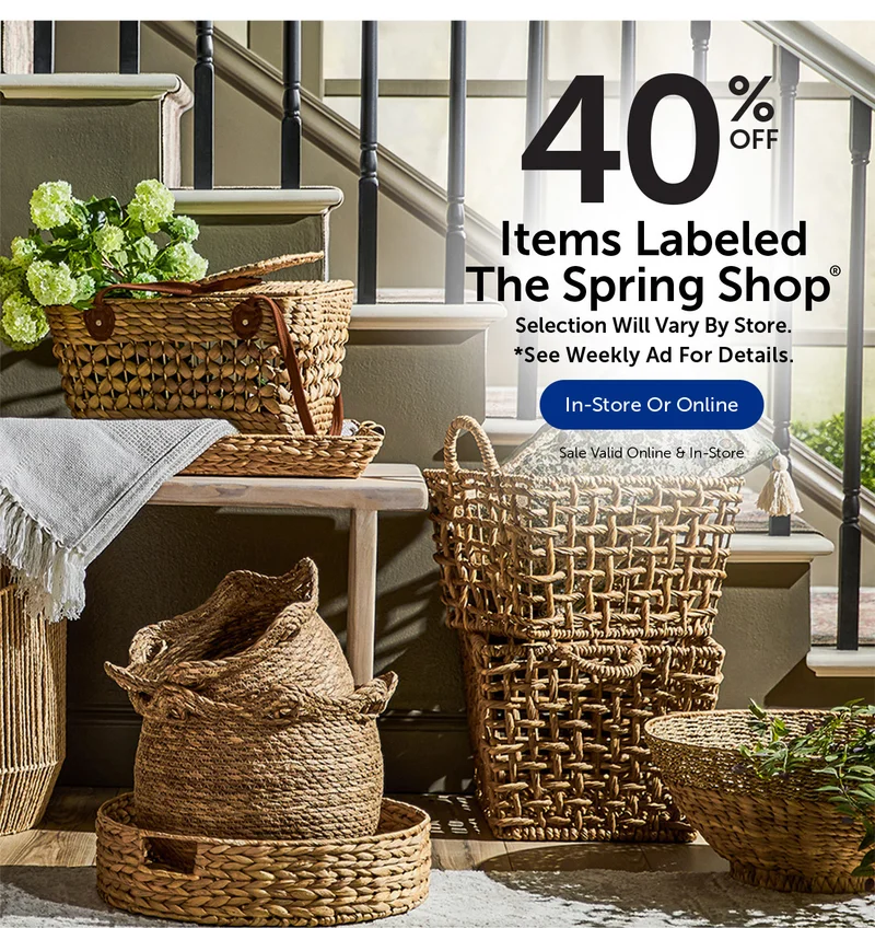 40% Off Items Labeled The Spring Shop®