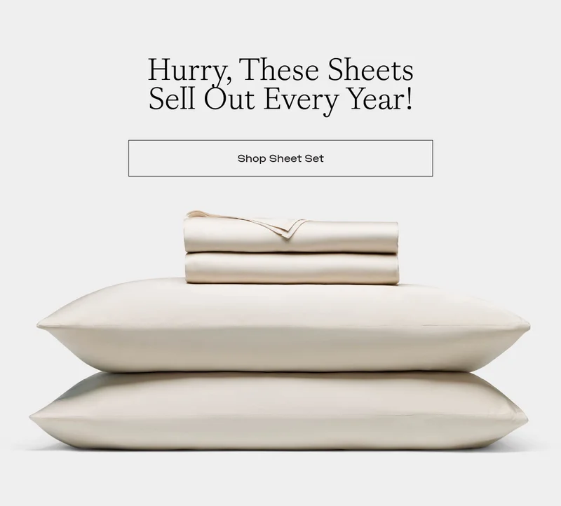 Hurry, The Bamboo Sheet Set Sells Out Every Year - Shop Sheet Set