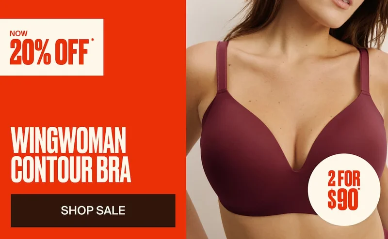 Now 20% off. WingWoman Contour Bra. Shop Sale 2 for $90